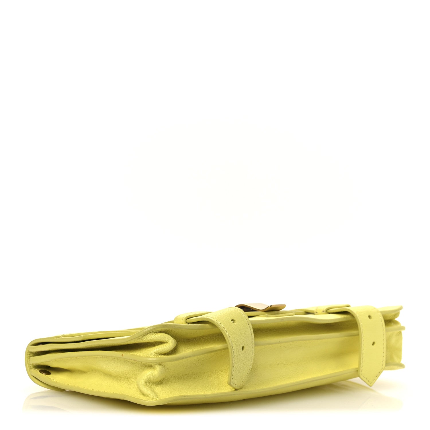 Proenza Schouler Lambskin PS1 Pochette Clutch Lemon 4 of 15