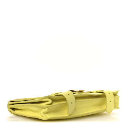 Proenza Schouler Lambskin PS1 Pochette Clutch Lemon 4 of 15