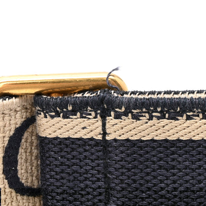 Christian Dior Canvas Embroidered Shoulder Strap Blue 5 of 6