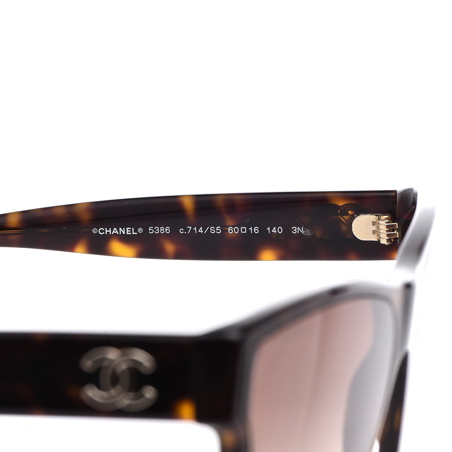 Chanel Acetate Butterfly Sunglasses 5386 Dark Tortoise 6 of 7
