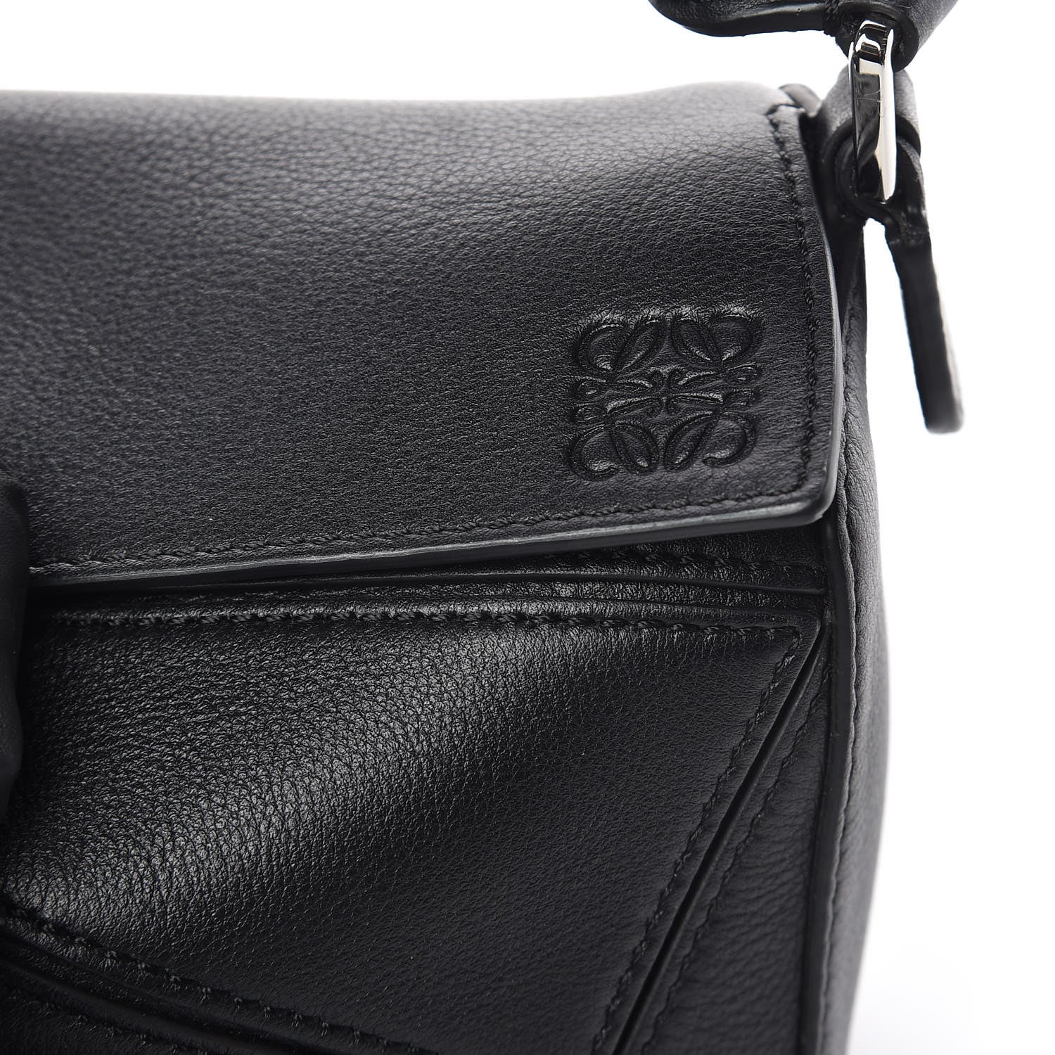 Loewe Calfskin Mini Puzzle Bag Black 8 of 10