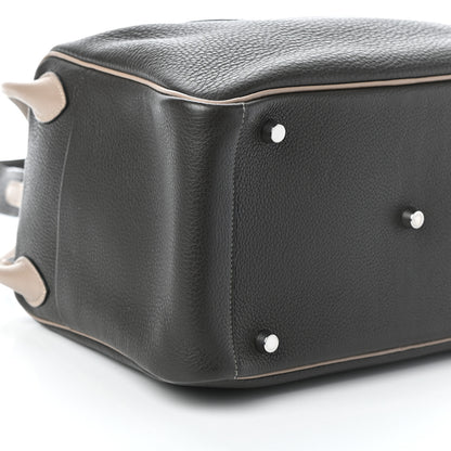 Hermes Taurillon Clemence Bi-Color Lindy 30 Graphite Gris Tourterelle 9 of 10