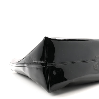 Saint Laurent Patent Calfskin Rendez-Vous Hobo Black 9 of 10