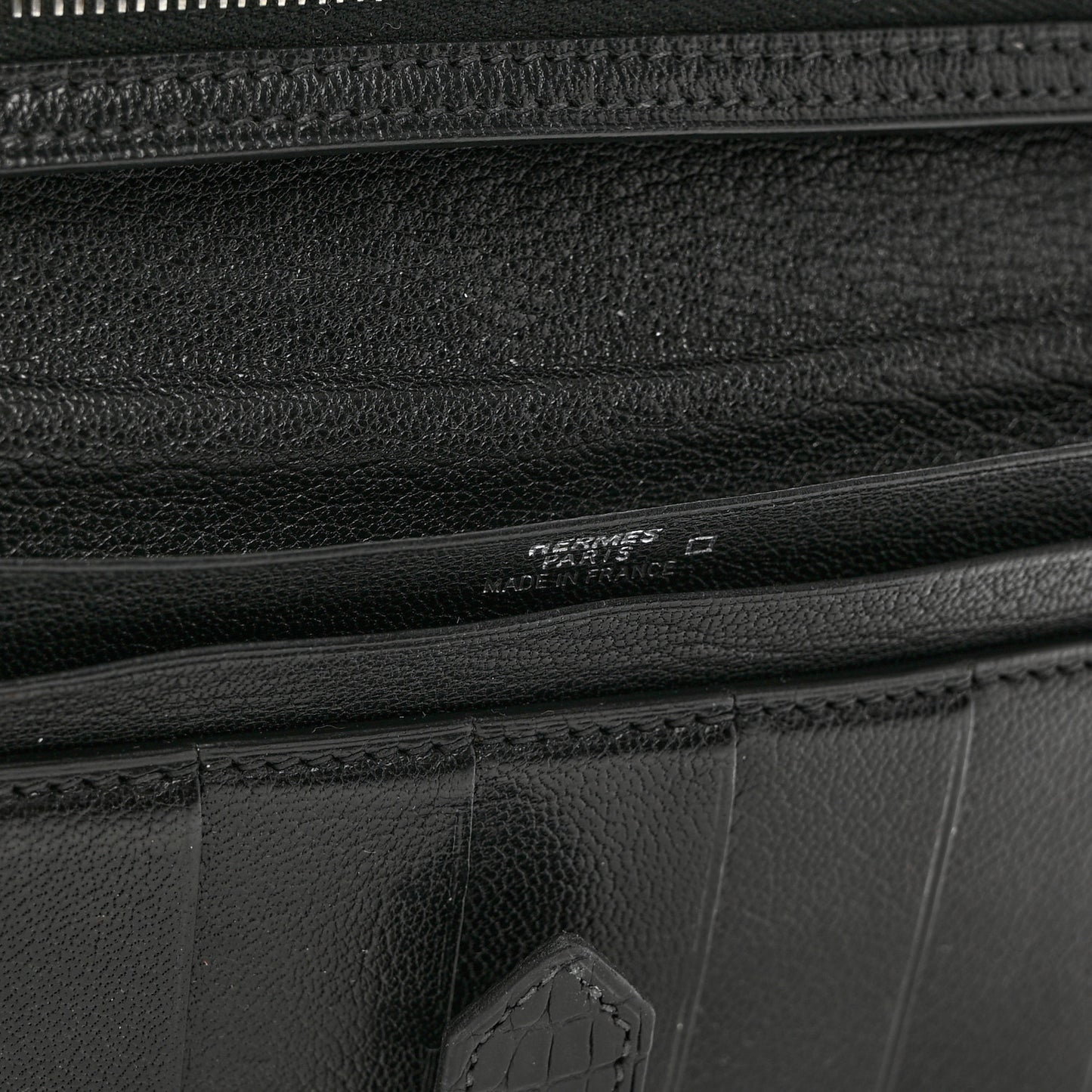 Shiny Alligator Bearn Wallet Black