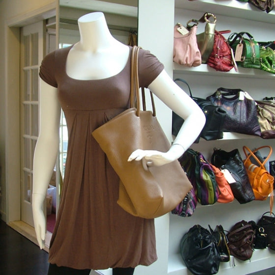 Prada Cervo Deerskin Shopper Tote Cammello 2 of 12
