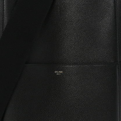 Celine Soft Grained Calfskin Sangle Bucket Bag Black 7 of 12