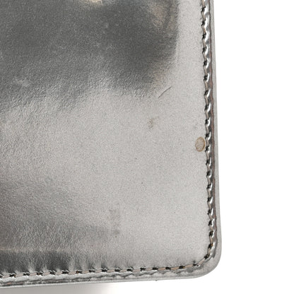 Christian Dior Metallic Patent Micro-Cannage Baby Diorama Flap Bag Silver 14 of 14