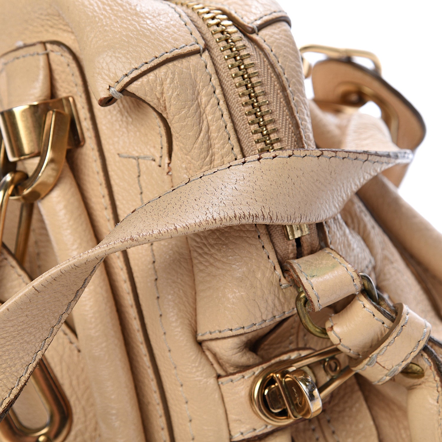 Chloe Calfskin Medium Paraty Barbour Khaki 19 of 21