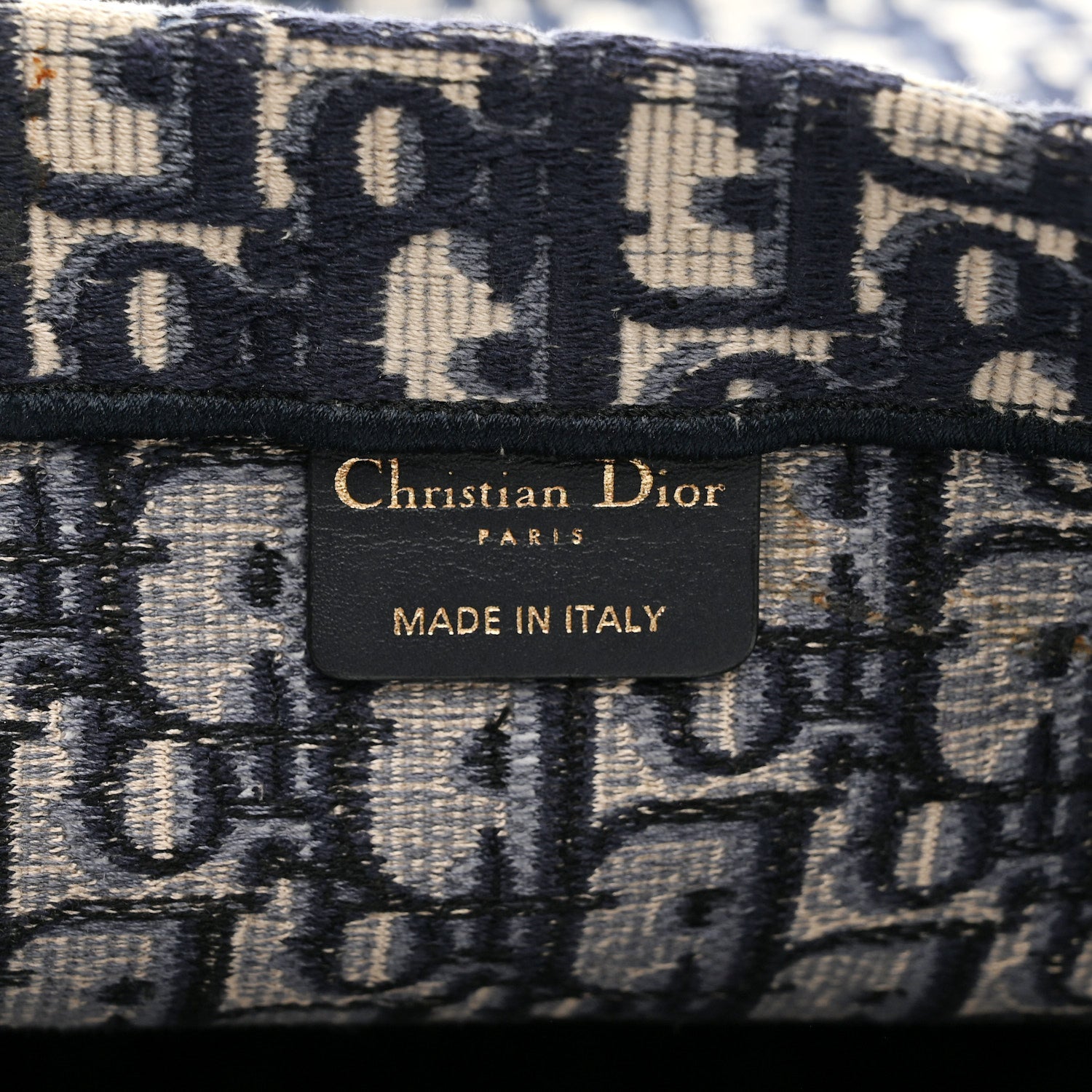 Christian Dior Oblique Large Book Tote Blue Multicolor 5 of 12