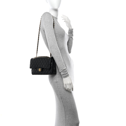 Chanel Lambskin Quilted Medium Double Flap Black 2 of 11