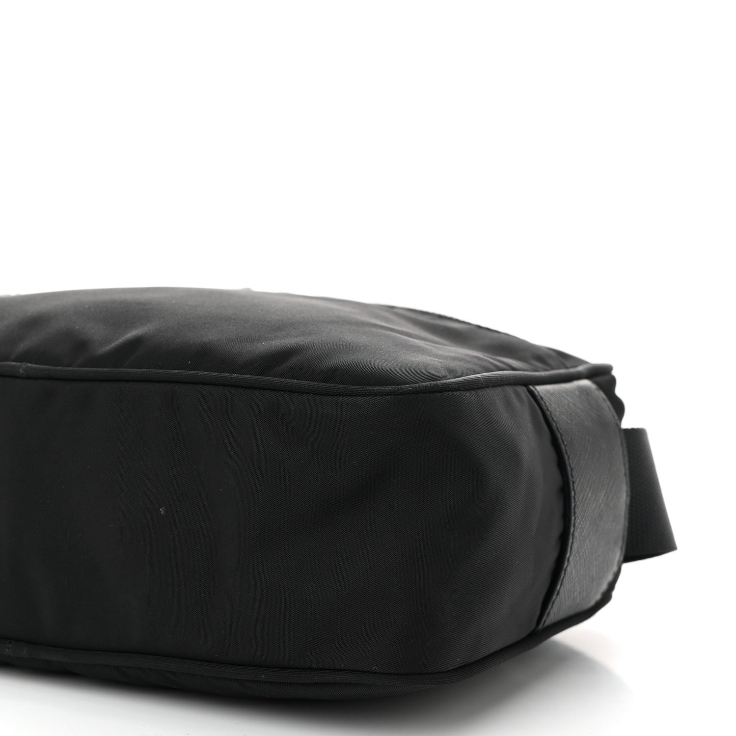 Tessuto Nylon Triangle Shoulder Bag Black