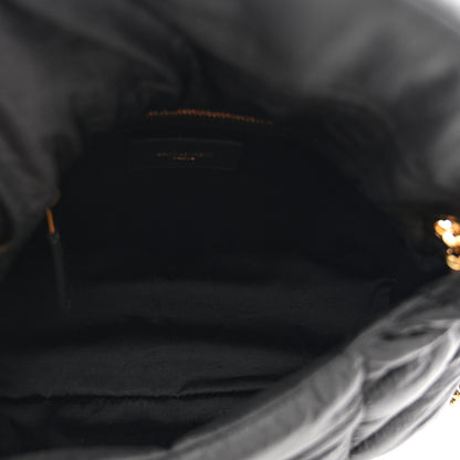 Saint Laurent Nylon Quilted Small Loulou Puffer Monogram Chain Satchel Black 6 of 10
