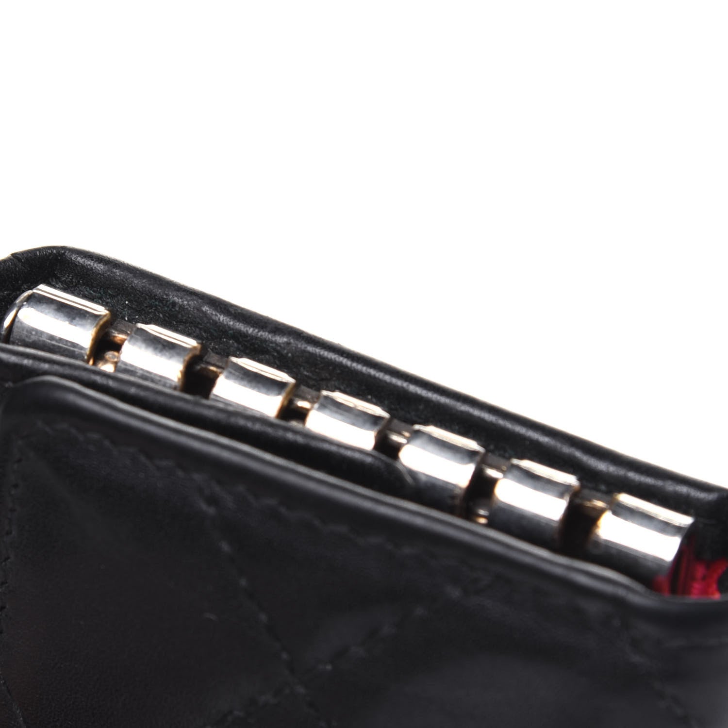 Chanel Calfskin Quilted Cambon 6 Key Holder Black 16 of 16