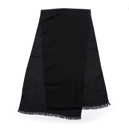 Gucci Wool Silk GG Monogram GGNat Scarf Black 2 of 4