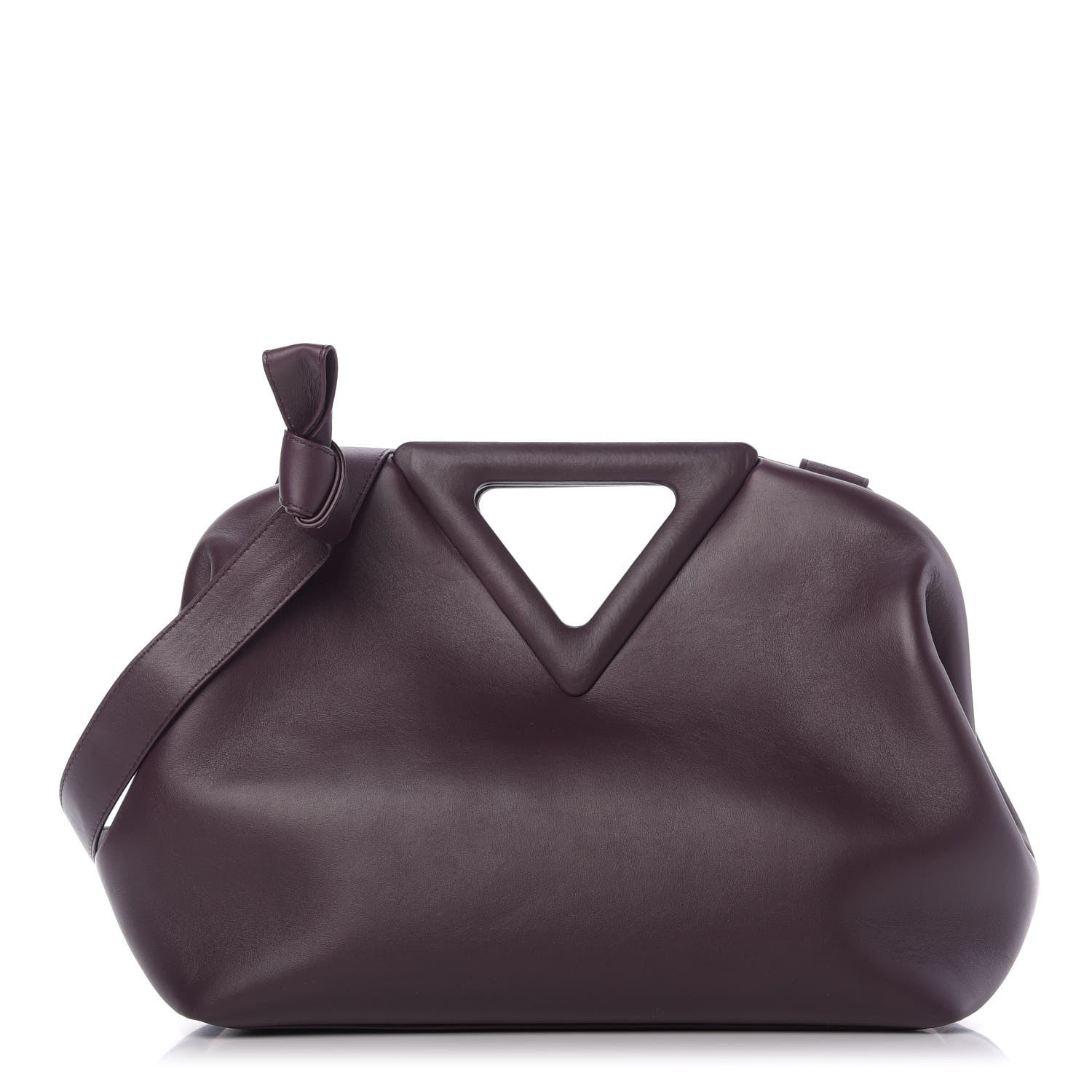 Bottega Veneta Calfskin Medium The Point Triangle Bag Grape 1 of 8