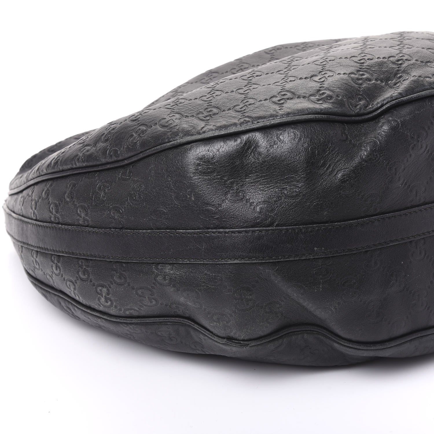 Gucci Guccissima Large GG Twins Hobo Black 5 of 11