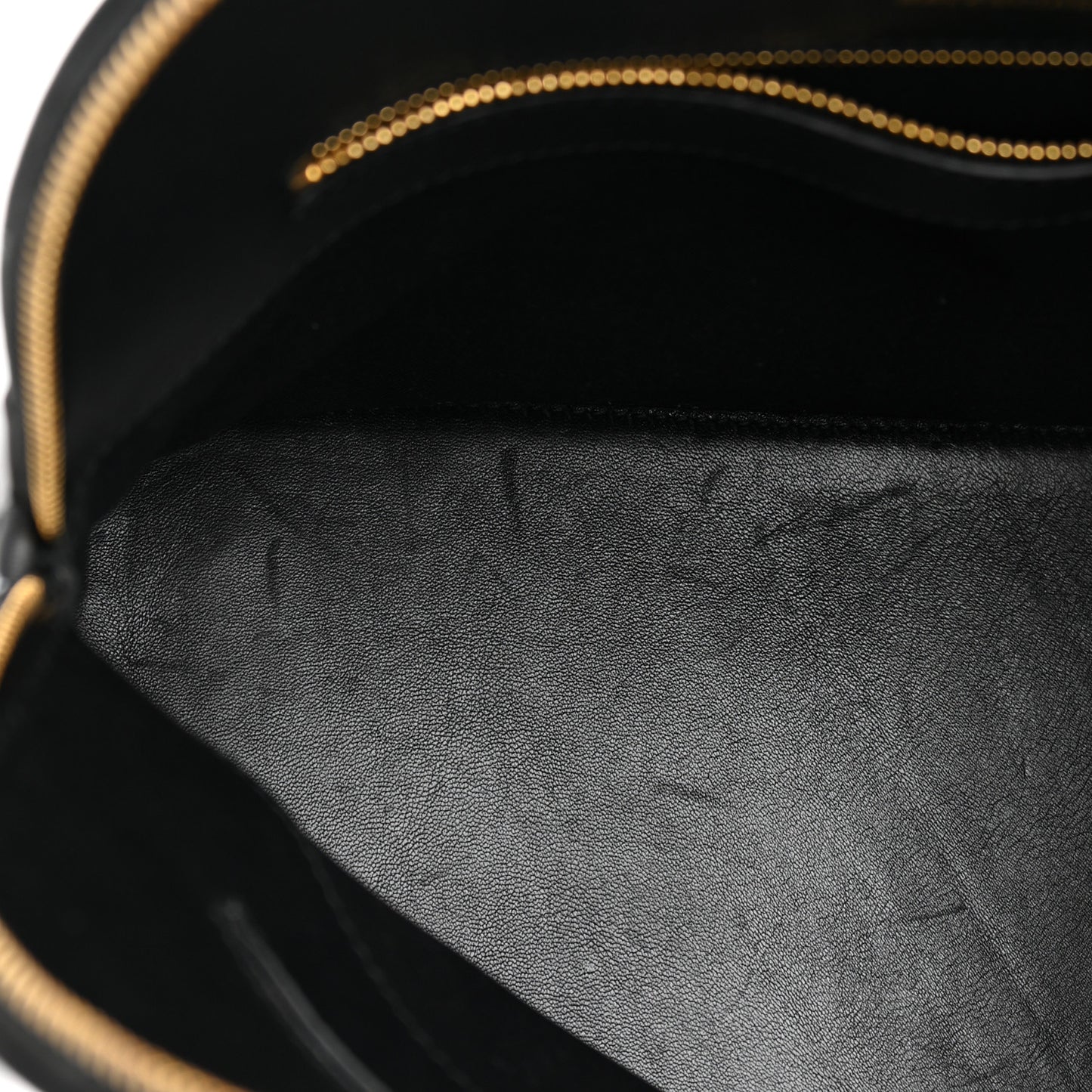 Calfskin Allover Logo S Ville Top Handle Bag Black White