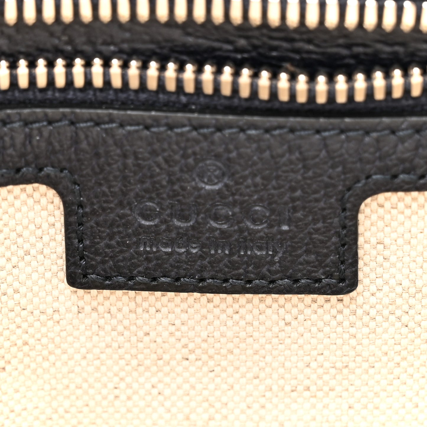 GG Supreme Monogram Textured Dollar Calfskin Web Small Ophidia Messenger Bag Beige Blue