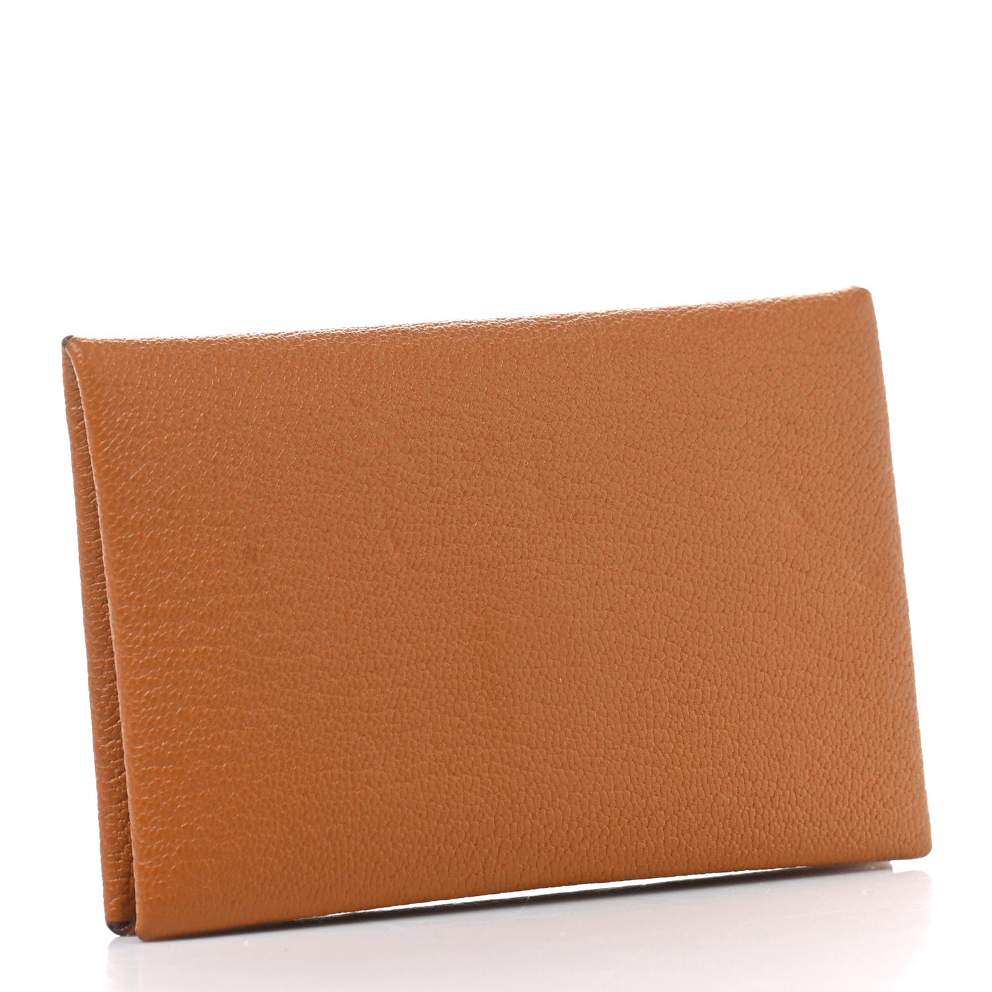 Chevre Mysore Verso Calvi Card Case Caramel Mauve Sylvestre