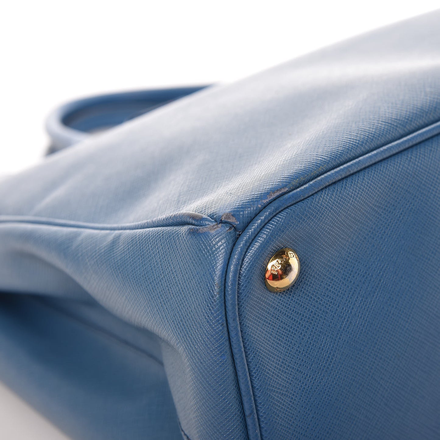 Saffiano Large Galleria Double Zip Tote Cobalto