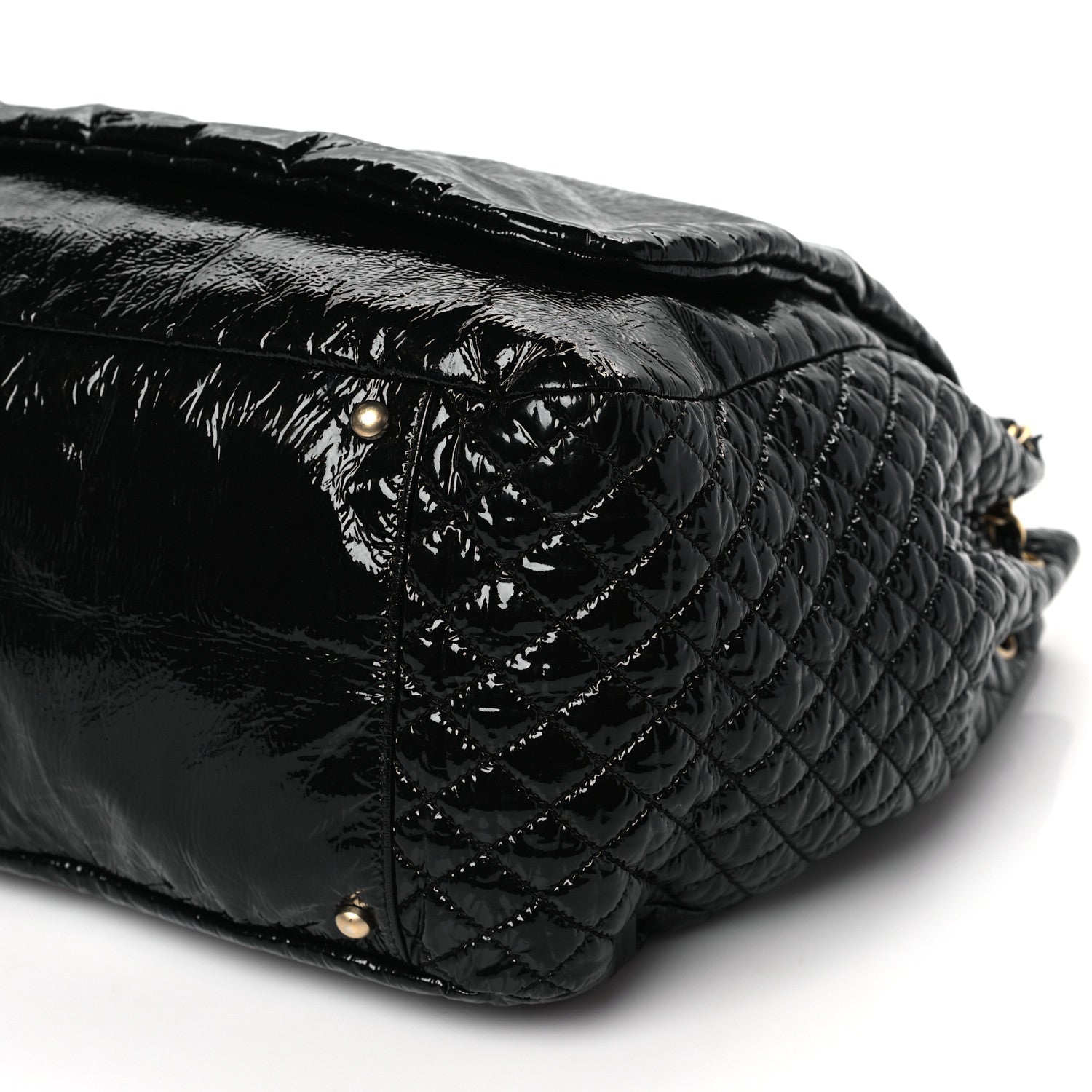 Chanel Vinyl XXL Rock and Chain Flap Black 9 of 9