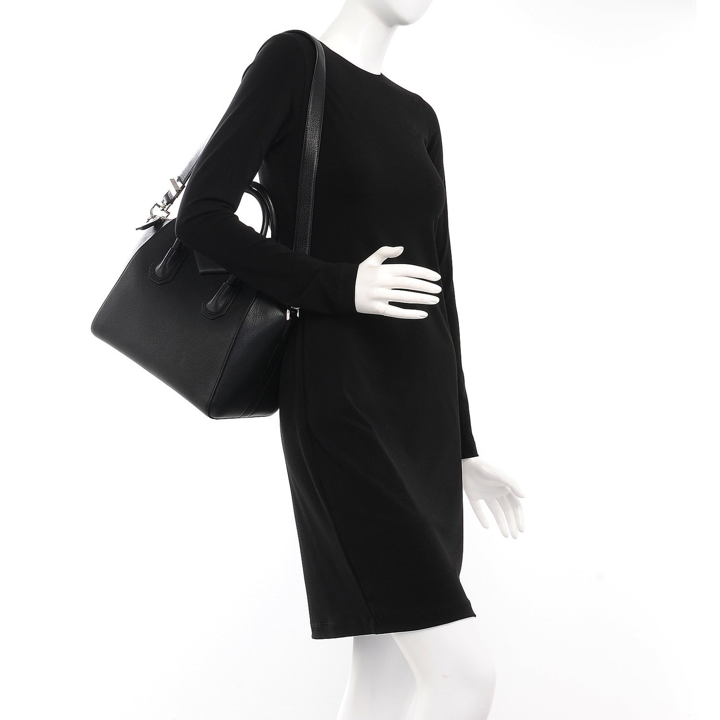Sugar Goatskin Small Antigona Black