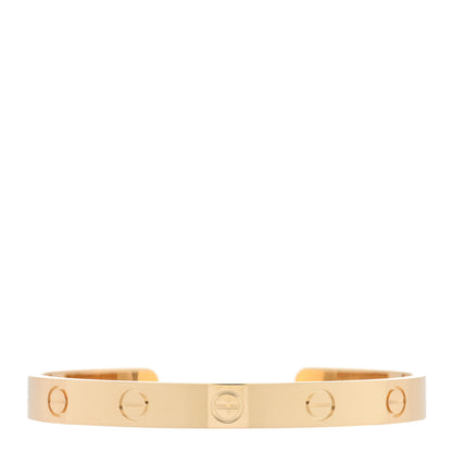 Cartier 18K Yellow Gold LOVE Cuff Bracelet 16 1 of 3