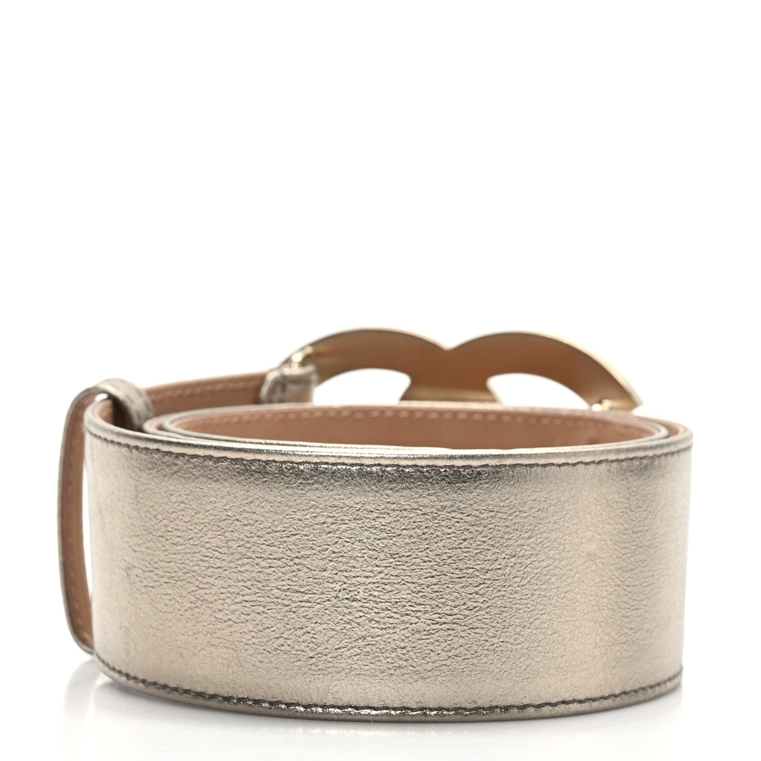 Chanel Metallic Calfskin CC Belt 100 40 Gold 2 of 5