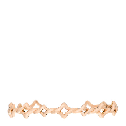 David Yurman 18K Rose Gold Venetian Quatrefoil Single Row Cuff Bracelet 1 of 3