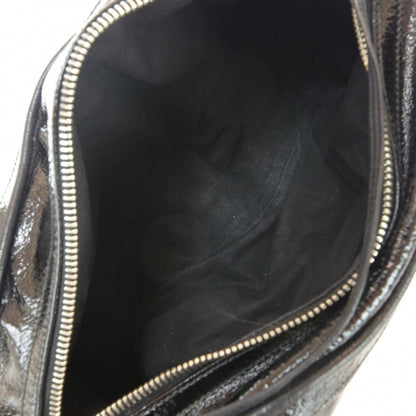 Balenciaga Leather Embossed Logo Satchel Black 7 of 7