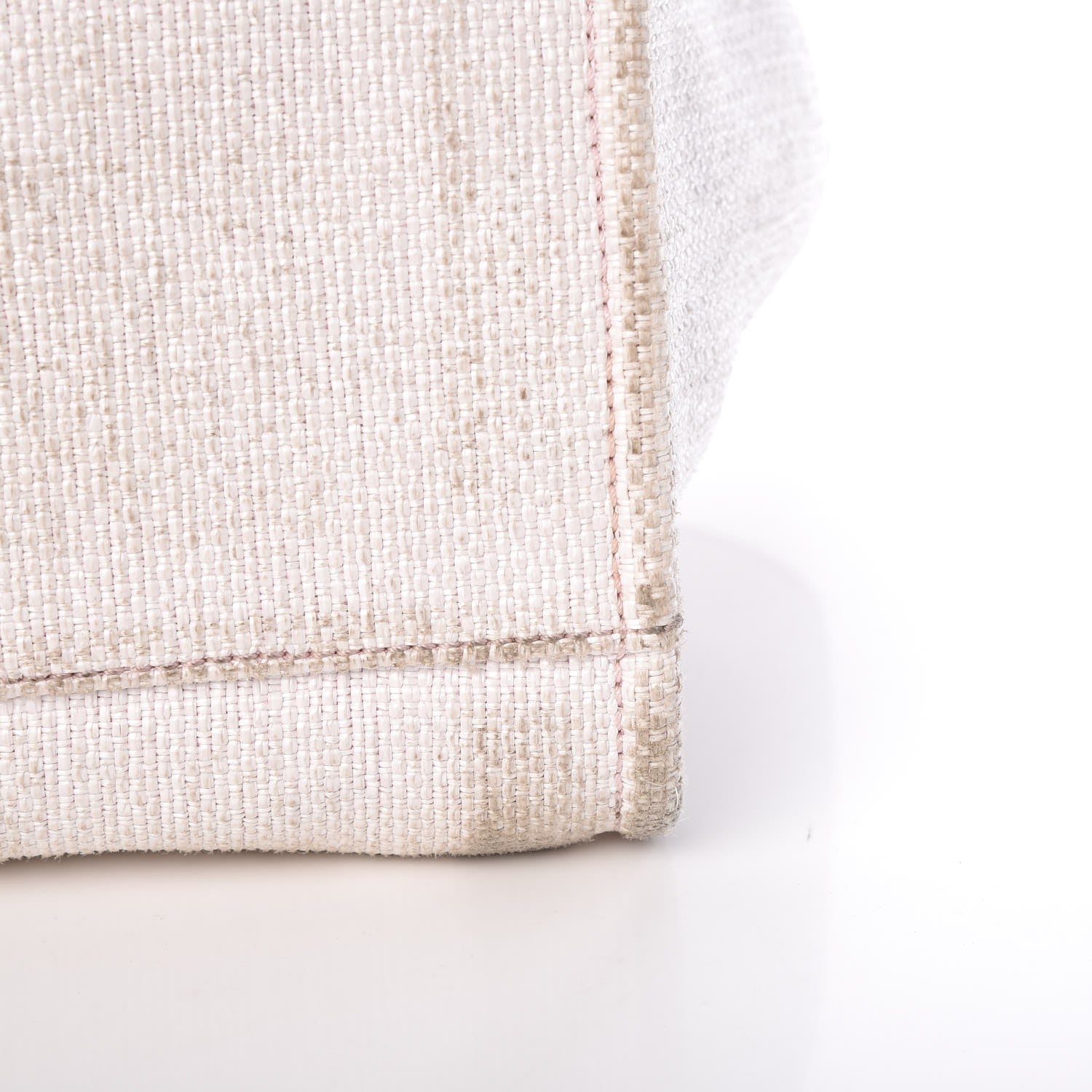 Chanel Canvas Large Deauville Tote White Pink 15 of 24