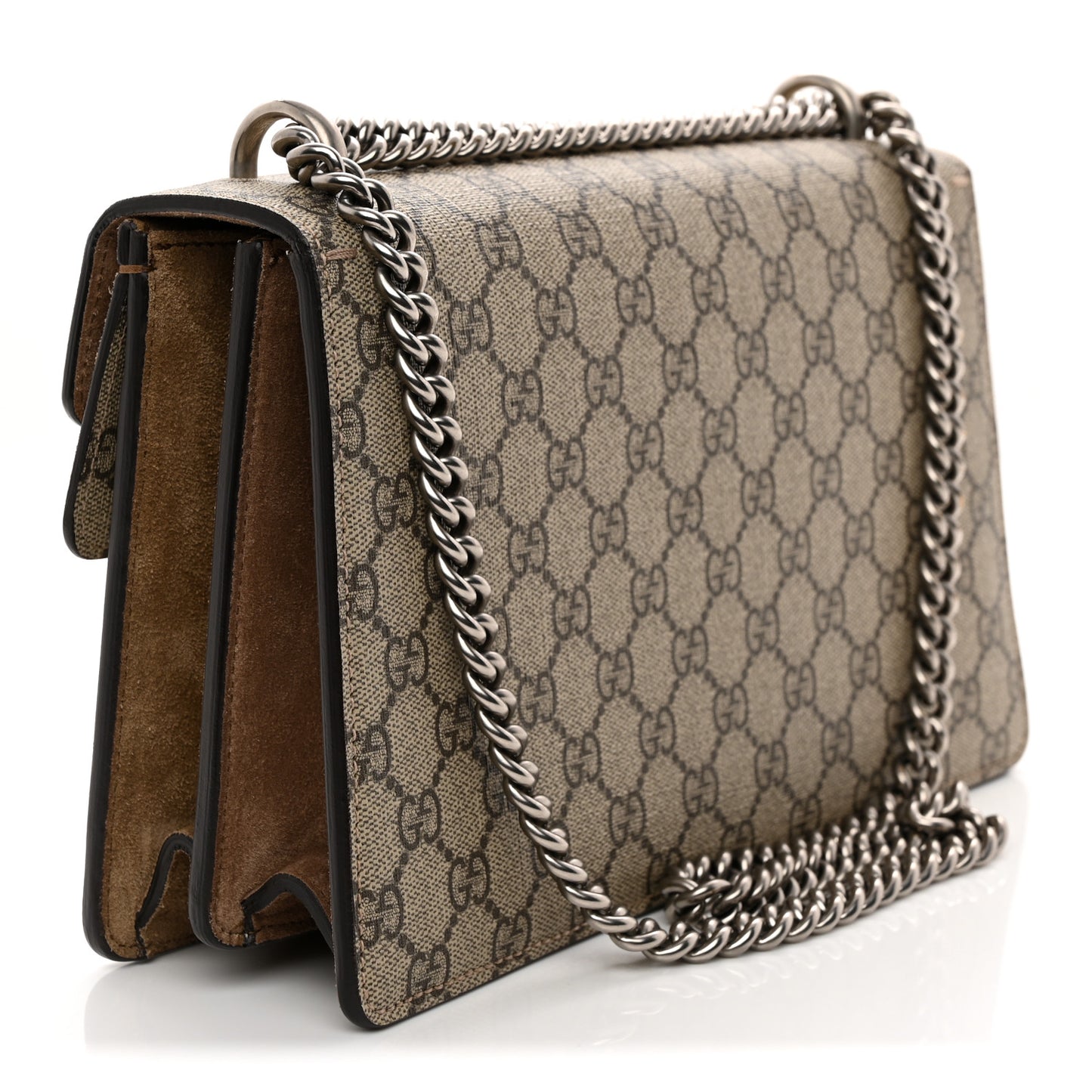 GG Supreme Monogram Small Dionysus Shoulder Bag Taupe