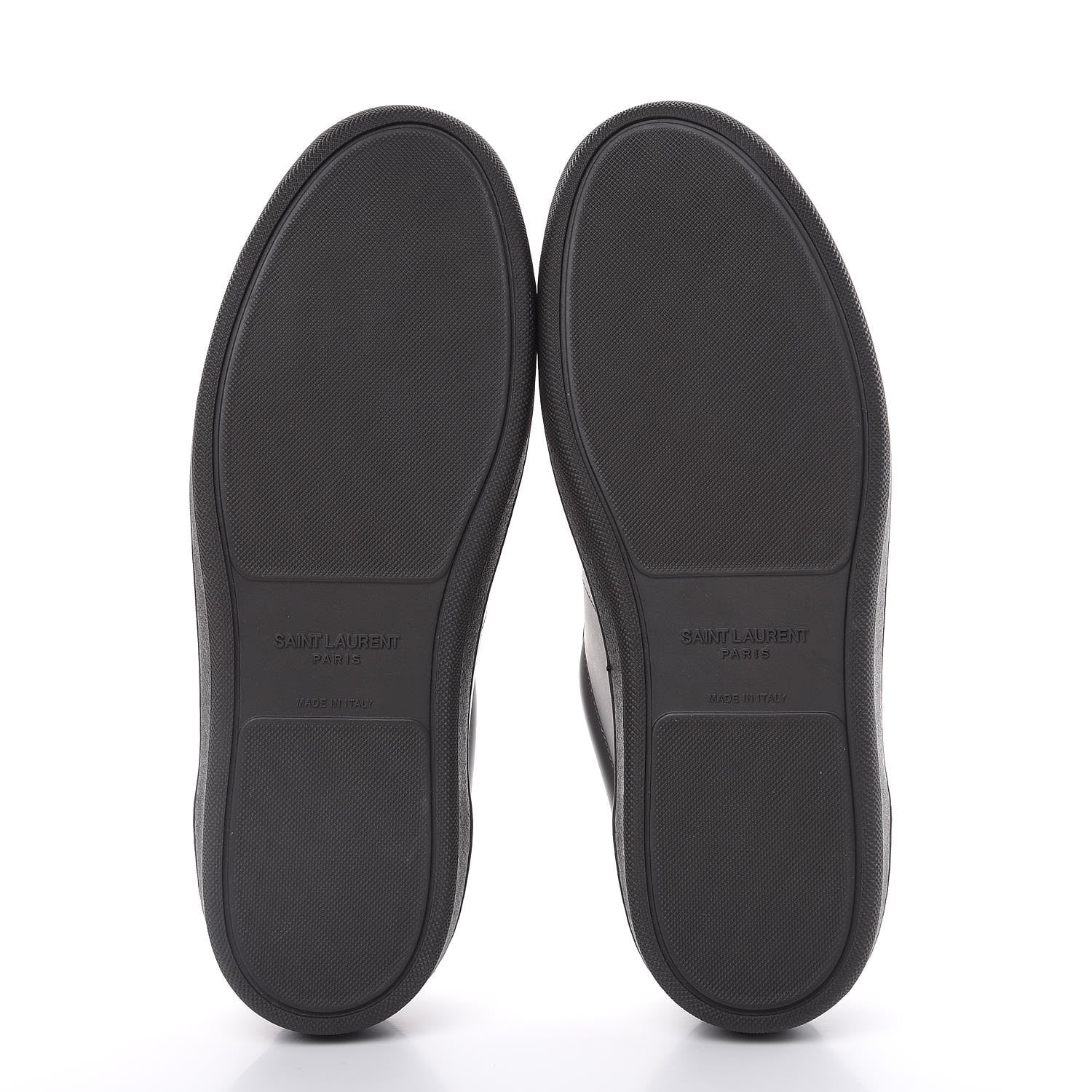 Saint Laurent Calfskin Mens Alpha Sneakers 40 Road Grey 5 of 8