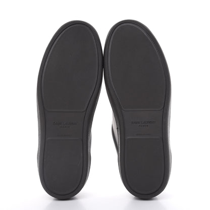 Saint Laurent Calfskin Mens Alpha Sneakers 40 Road Grey 5 of 8