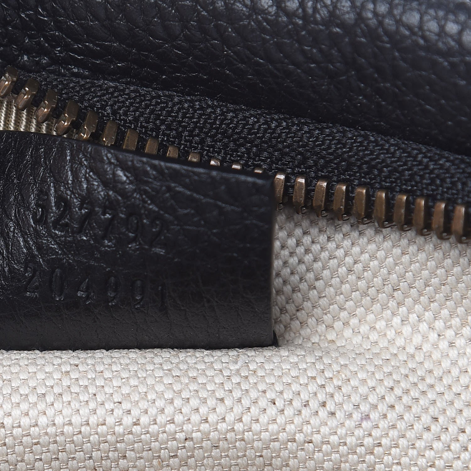 Gucci Grained Calfskin Small Logo Belt Bag Black 7 of 9