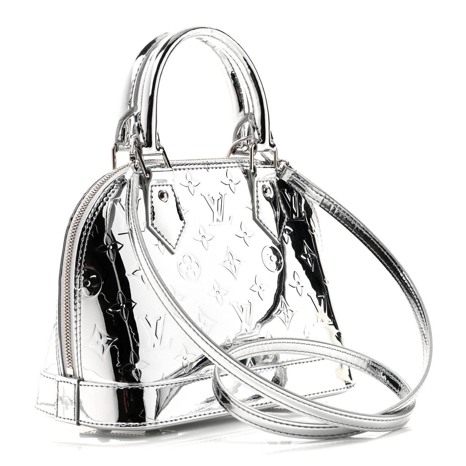 Louis Vuitton Monogram Miroir Alma BB Silver 3 of 10