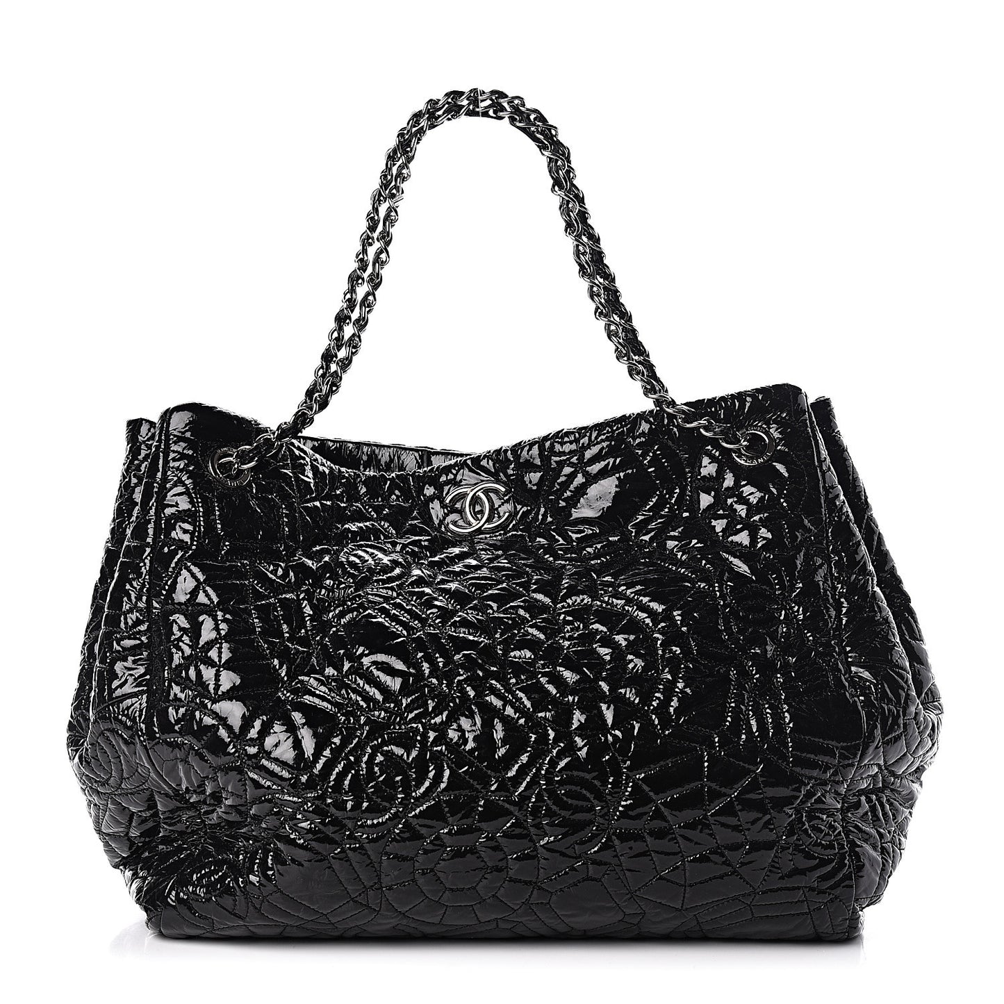 Vinyl Graphic Edge Tote Black