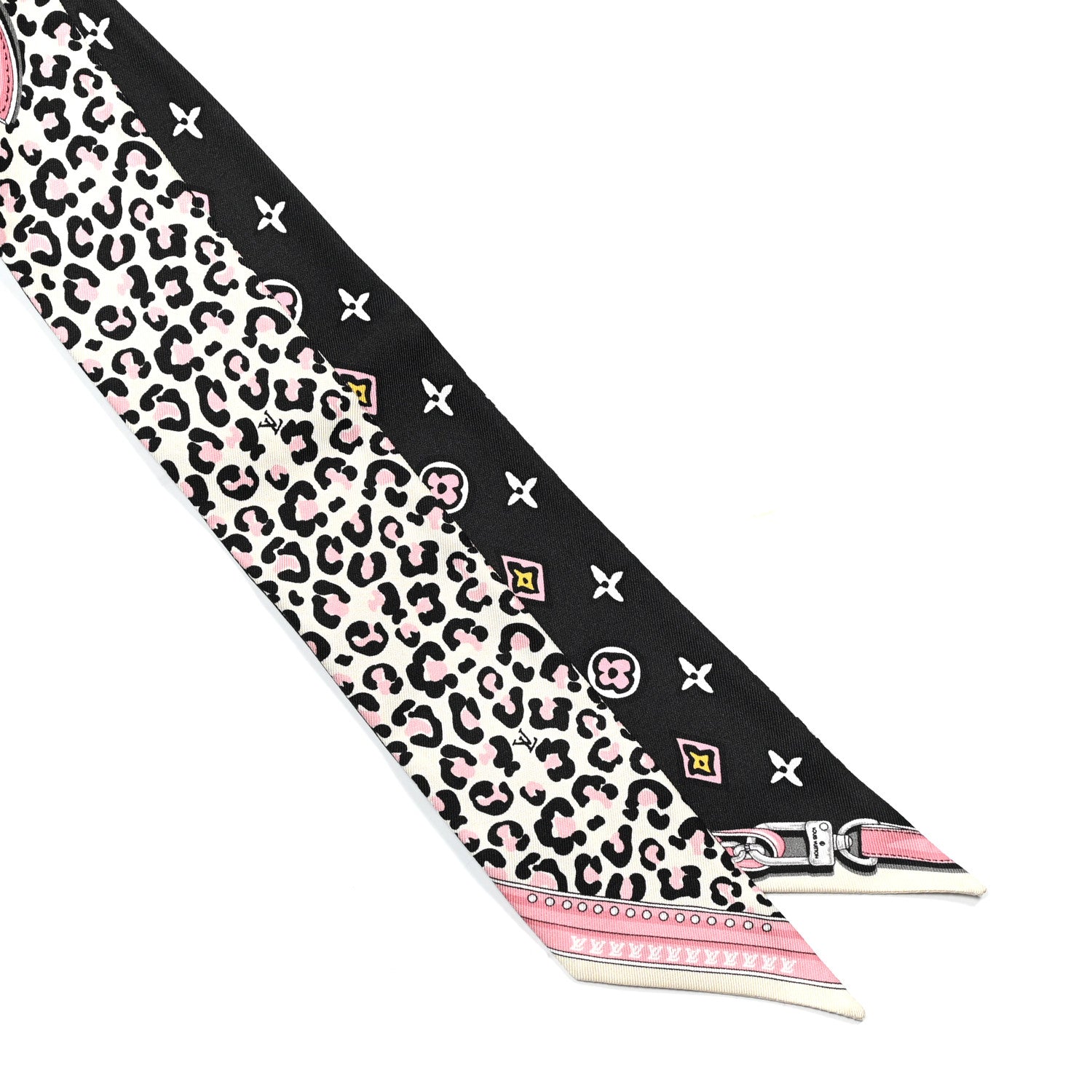 Louis Vuitton Silk Monogram Wild At Heart BB Bandeau Black 2 of 3