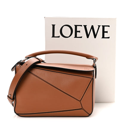 Loewe Calfskin Small Puzzle Bag Tan 11 of 11