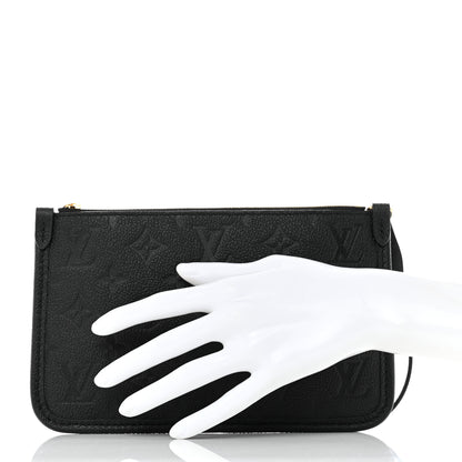 Louis Vuitton Empreinte Carryall PM Pochette Black 2 of 6