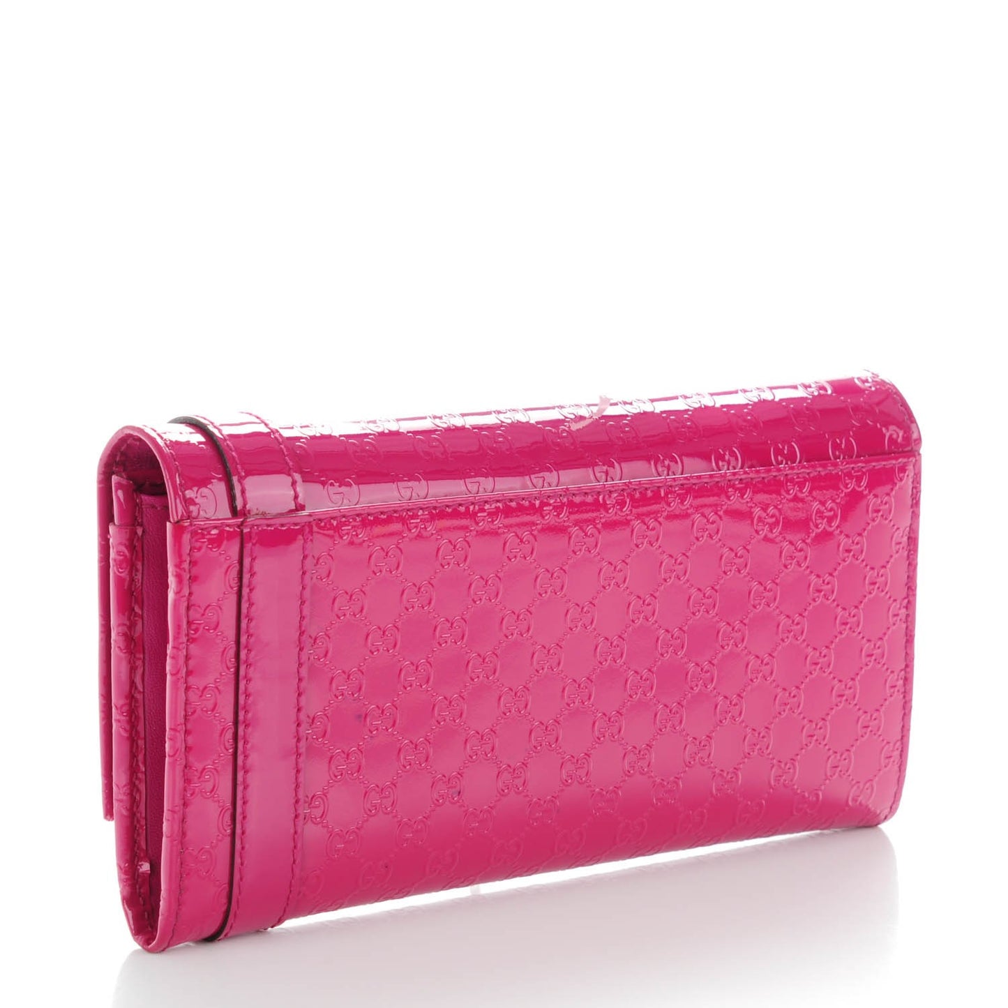 Patent Microguccissima Nice Wallet Bright Bouganville
