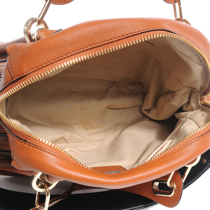 Chloe Leather Medium Military Paraty Armagnac 5 of 9
