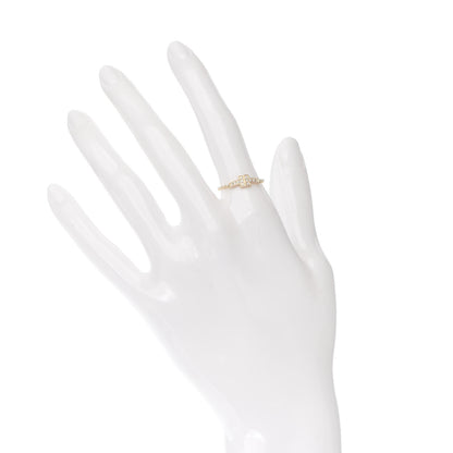 Tiffany 18K Rose Gold Diamond T Chain Ring 52 6 2 of 4