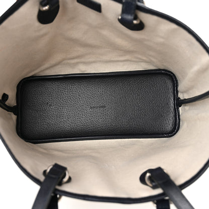 Gucci GG Supreme Monogram Textured Dollar Calfskin Medium Ophidia Shoulder Tote Bag Beige Blue 5 of 11