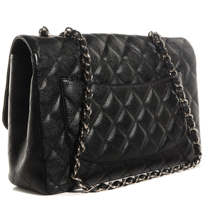 Chanel Caviar Jumbo Single Flap Black 3 of 9