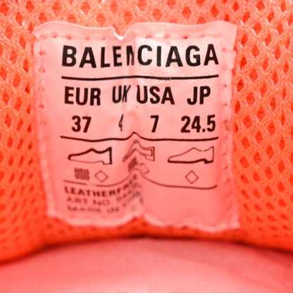 Balenciaga Fabric Mesh Clear Sole Fluo Womens Triple S Sneakers 37 Fluo Orange 7 of 10