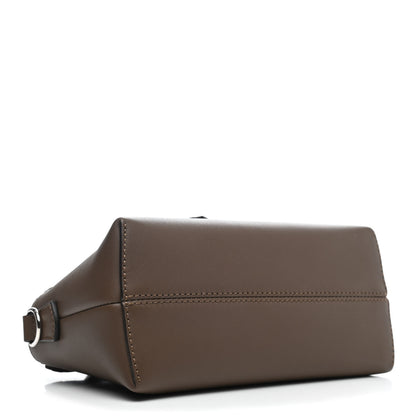Fendi Vitello Dolce Bi-Color FF 1974 Embossed Mini By The Way Boston Bag Maya Black 4 of 4