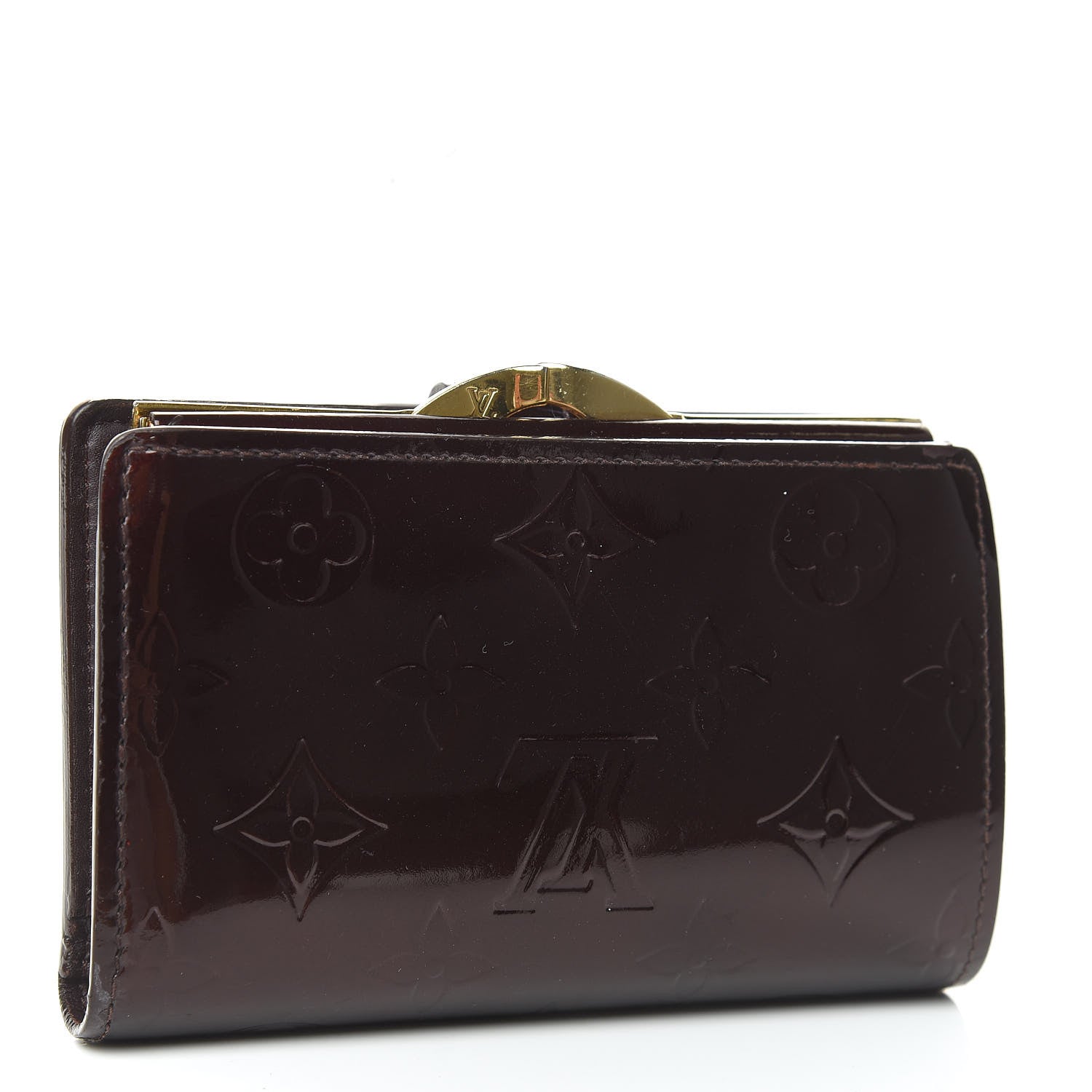 Louis Vuitton Vernis French Purse Wallet Amarante 3 of 10
