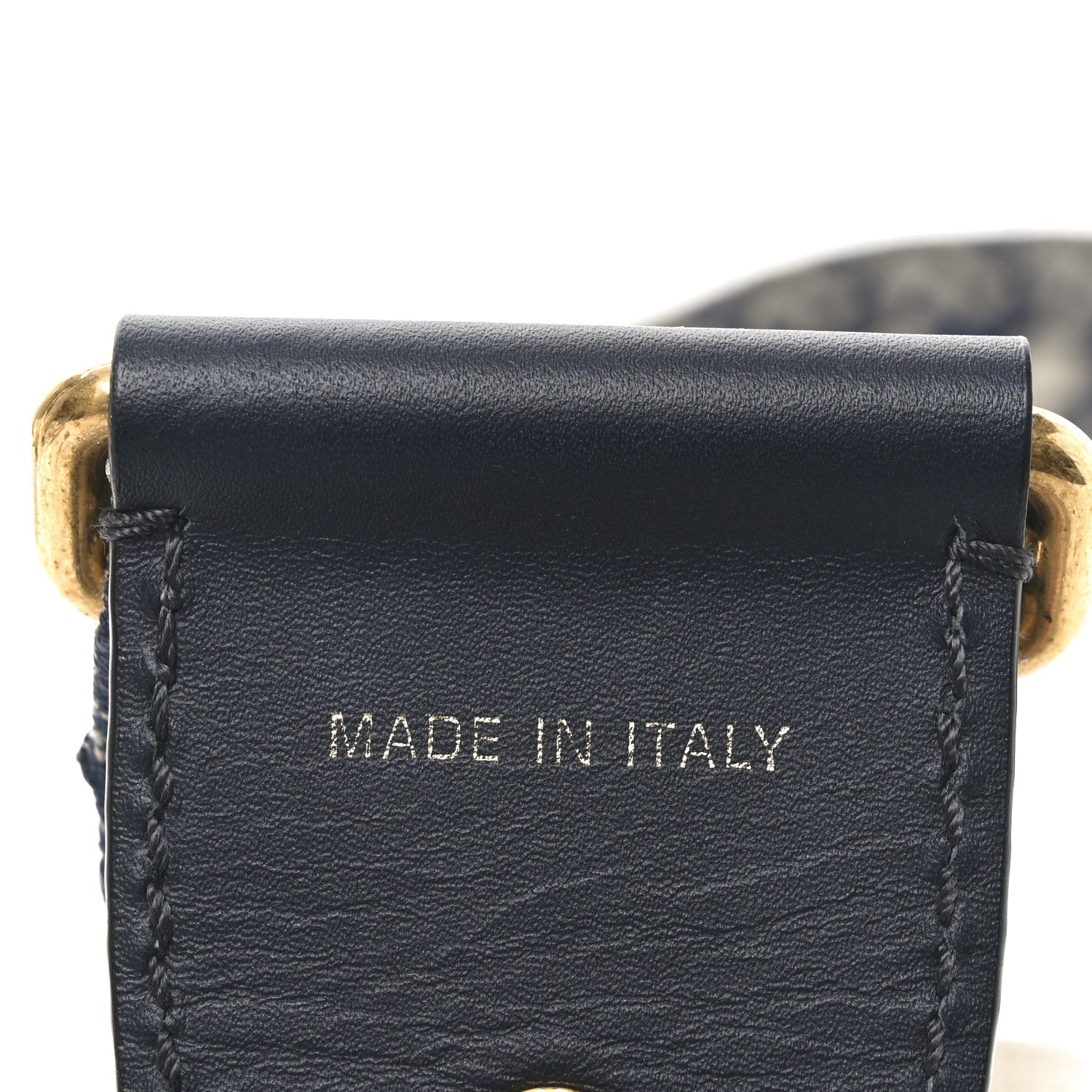 Christian Dior Oblique Shoulder Strap Blue 4 of 4