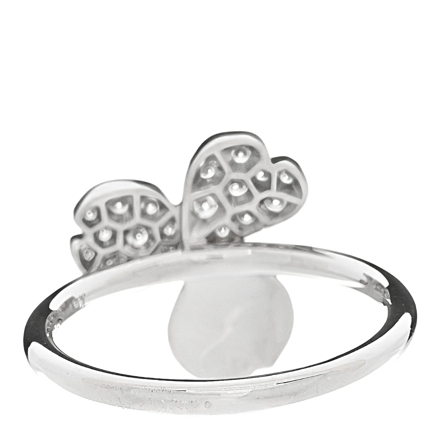 Platinum Diamond Paper Flowers Ring 49 5